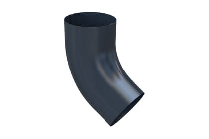 Колено водосточной трубы 60° металлическое Braas Steel, графит