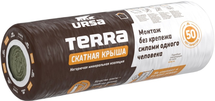 Утеплитель Урса Terra 35 QN 3900х1200х150 мм, 4,68 м²