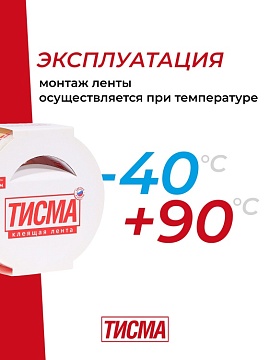 Лента клейкая односторонняя Кнауф Тисма для пароизоляции, 60 мм х 20 м