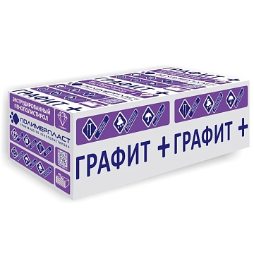 Экструдированный пенополистирол Графит XPS GR PROF CS(10Y)250 1180х580х50 мм, 8 шт/уп, 5,48 м²