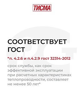 Утеплитель Кнауф ТИСМА TR 043 8300х1200х50 мм, 2 шт/уп, 19,9 м²