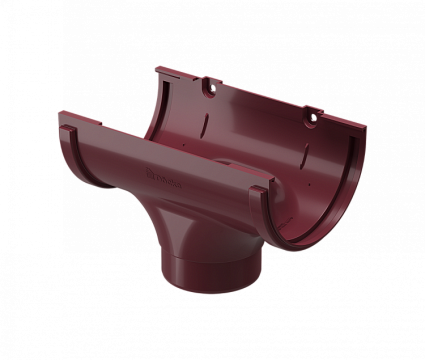 Воронка водосточная пластиковая Docke Standard 120/80 мм, красный