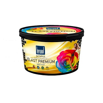 Затирка для швов плитки Bergauf (Бергауф) Elast Premium до 10 мм, серая, 2 кг