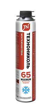 Пена монтажная профессиональная зимняя Технониколь 65 Maximum, 850 г